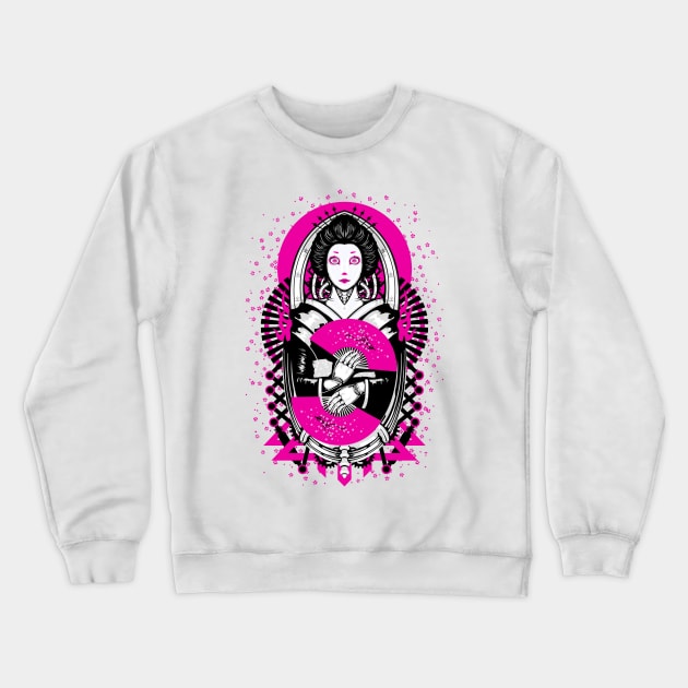 Geisha Droid Crewneck Sweatshirt by Villainmazk